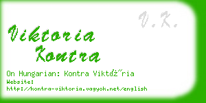 viktoria kontra business card